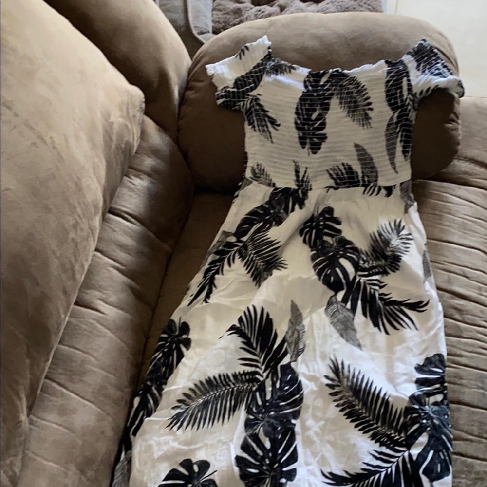 Floral off shoulder dress